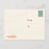 Ernstig hunkeren briefkaart (Achterkant)