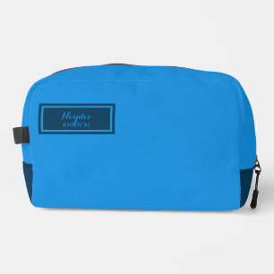 Ernstig Klassiek Minimaal Eenvoudig Blauw Toilettasje