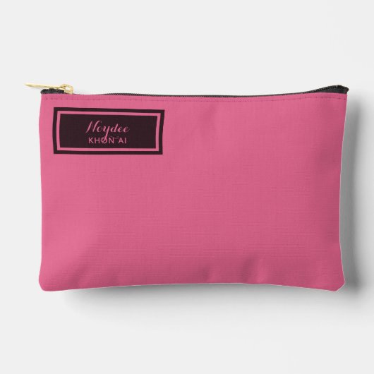 Ernstig Klassiek Minimaal Eenvoudig Roze Etui (Voorkant)