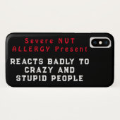 Ernstig Noten Allergie Cadeau - reageert slecht Case-Mate iPhone Case (Achterkant (horizontaal))