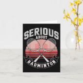 Ernstig over badminton kaart (Gele Bloem)
