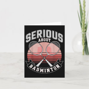 Ernstig over badminton kaart