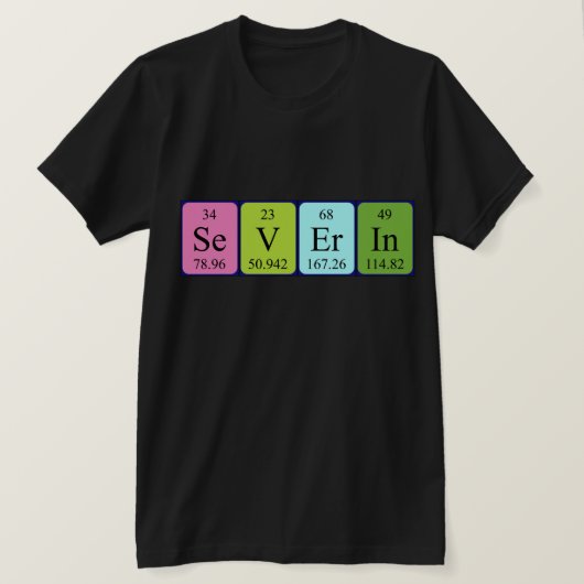 Ernstig periodiek shirt van de lijstnaam (Design voorkant)
