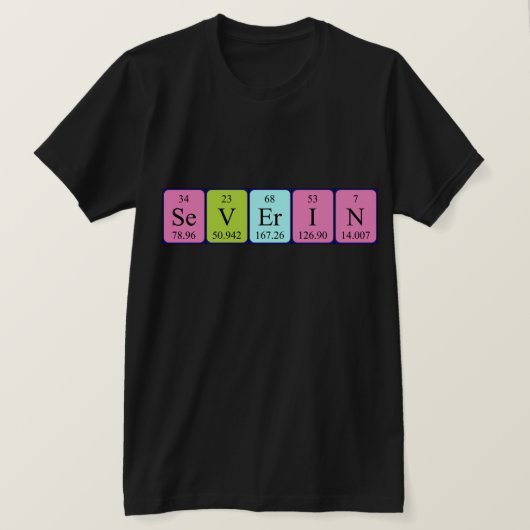 Ernstig periodiek shirt van de lijstnaam (Design voorkant)