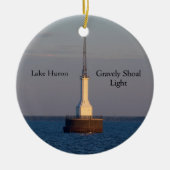 Ernstig Shoal Light-versiering Keramisch Ornament (Voorkant)