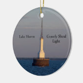 Ernstig Shoal Light-versiering Keramisch Ornament (Links)