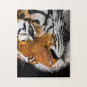 Ernstig tijgergezicht legpuzzel (Verticaal)