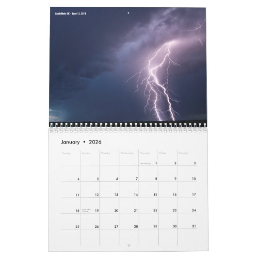 Ernstig weerkalender kalender (Jan 2026)