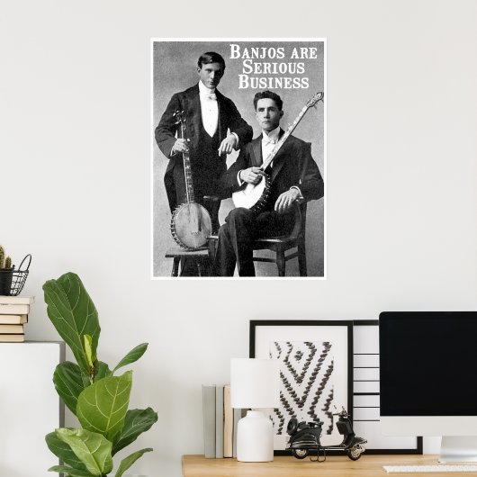 Ernstig zakelijk Poster (Thuiskantoor)