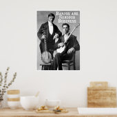 Ernstig zakelijk Poster (Keuken)