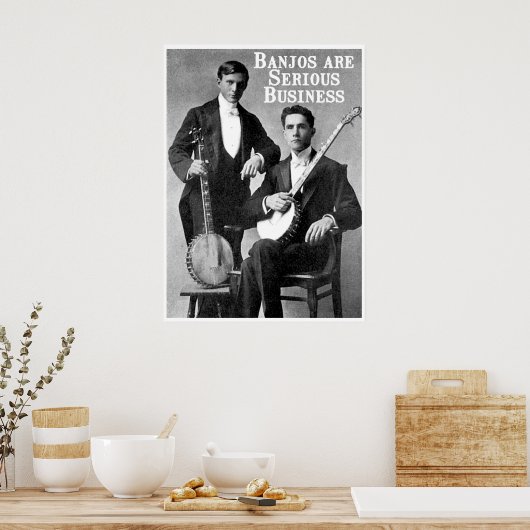 Ernstig zakelijk Poster (Keuken)