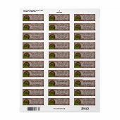 Ernstige ara etiket (Full Sheet)