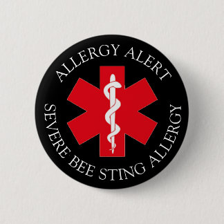 Ernstige BEE STING Allergy Alert Button