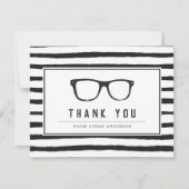 Ernstige bril | Funny Gepersonaliseerd Bedankkaart (Voorkant)