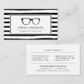 Ernstige bril | Grappig tech thema Visitekaartje (Voorkant / Achterkant)