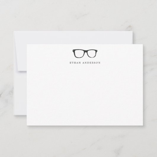 Ernstige bril | Grappige blanco notities (Voorkant)