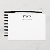Ernstige bril | Grappige blanco notities (Voorkant / Achterkant)