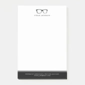 Ernstige bril | Grappige Gepersonaliseerd naam Post-it® Notes (Voorkant)