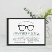 Ernstige bril | Sociale evenementen voor lokale be Kaart (Staand voorkant)