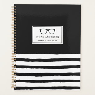 Ernstige bril   Wekelijkse plannen & spullen Planner