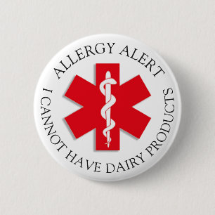 Ernstige Button voor allergie