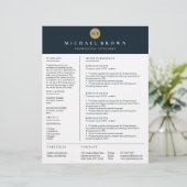 Ernstige CV-template eenvoudig duidelijk (Staand voorkant)