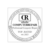 Ernstige eenvoudige mechanische technische PC-comp Rubberstempel (Afrduk)