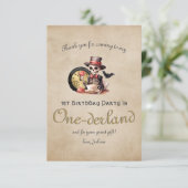 Ernstige fout Gotisch Skelet Halloween Baby Bday Bedankkaart (Staand voorkant)