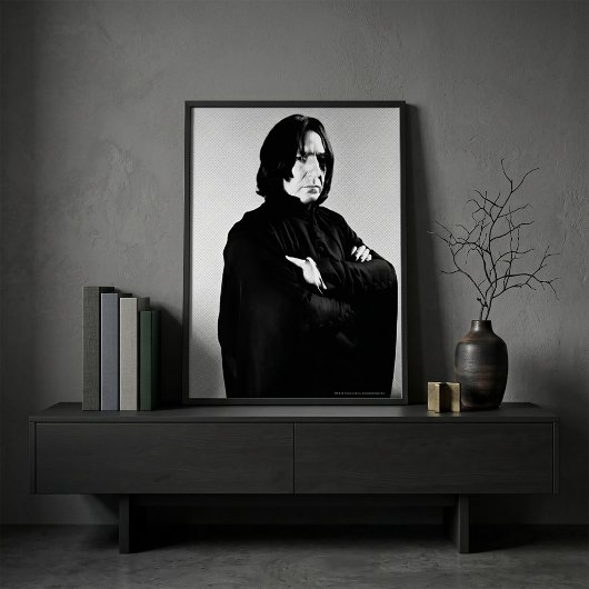 Ernstige gebogen Snape Poster