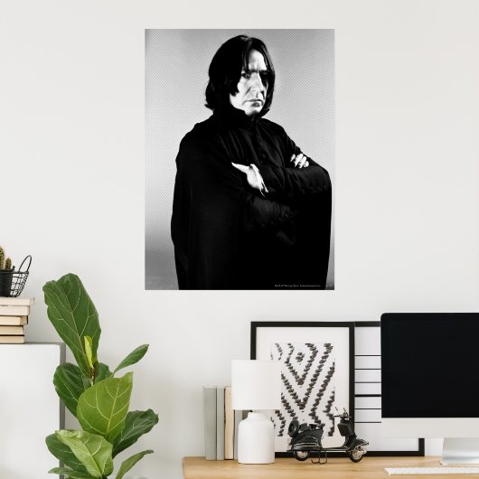 Ernstige gebogen Snape Poster (Thuiskantoor)
