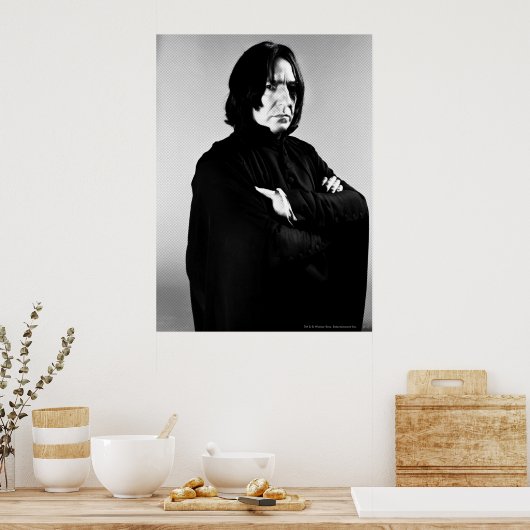 Ernstige gebogen Snape Poster (Keuken)