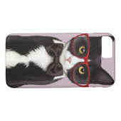 Ernstige kat Case-Mate iPhone case (Achterkant (Horizontaal))