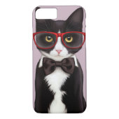 Ernstige kat Case-Mate iPhone case (Achterkant)