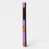 Ernstige katten op paars Case-Mate iPhone case (Achterkant/links)