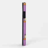 Ernstige katten op paars Case-Mate iPhone case (Achterkant/rechts)