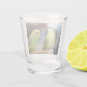 Ernstige keets shot glas (Achterkant)