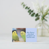 Ernstige keets visitekaartje (Staand voorkant)