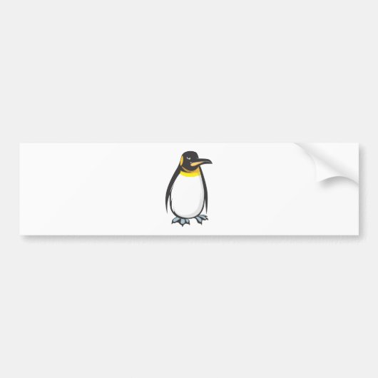 Ernstige keizer Penguin Bumpersticker (Voorkant)