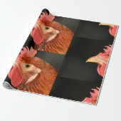 Ernstige kip cadeaupapier (Uitgerold)