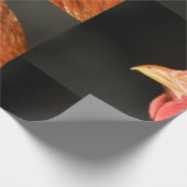 Ernstige kip cadeaupapier (Hoek)
