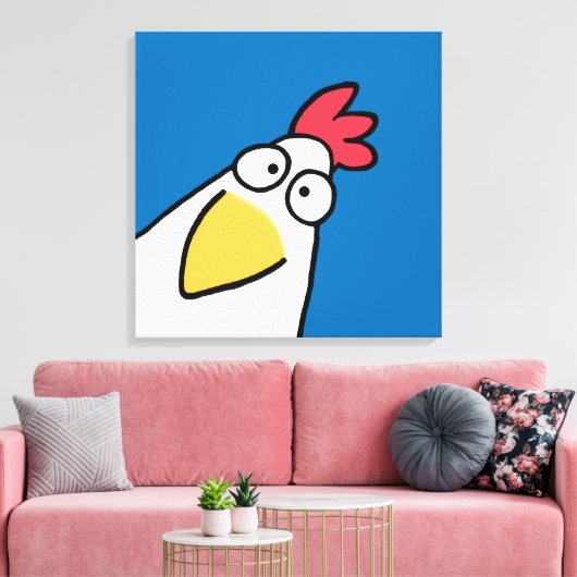 ERNSTIGE KIP door Sandra Boynton Canvas Afdruk (Insitu (Woonkamer))