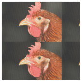 Ernstige kip stof (Close Up)