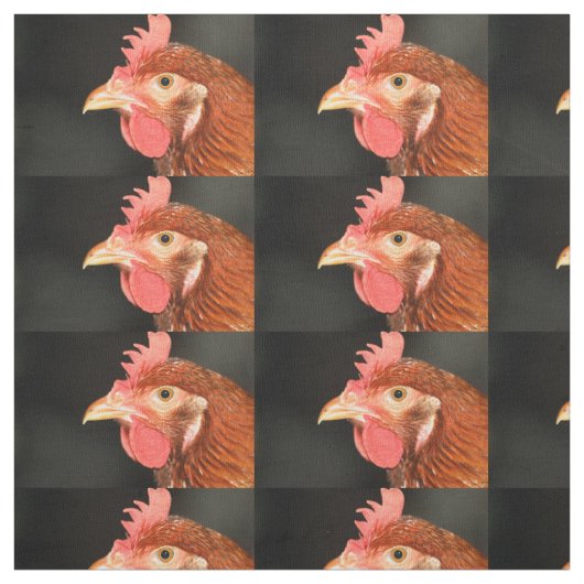 Ernstige kip stof (Swatch)