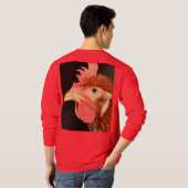 Ernstige kip t-shirt (Achterkant volledig)