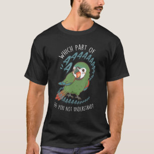 Ernstige Macaw Parrot Aaaa, Grappig Schattige Huis T-shirt
