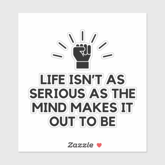 Ernstige mening sticker (Vel)