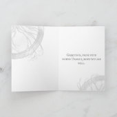 Ernstige metalen doodskull Graveyard gevouwen groe Kaart (Binnen)