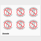 Ernstige pinda-allergie Sticker (set van 6) (Vel)
