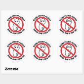 Ernstige pinda-allergie Sticker (set van 6) (Vel)