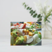 Ernstige salade briefkaart (Staand voorkant)